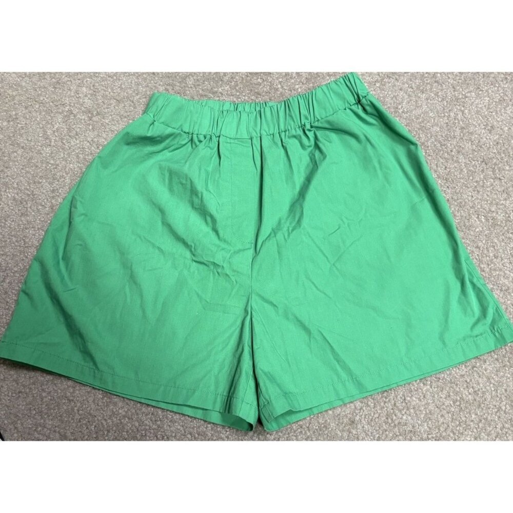 Artizia Babaton Green High Waist Shorts 4-1/4” Inseam Pockets Women's Size 4